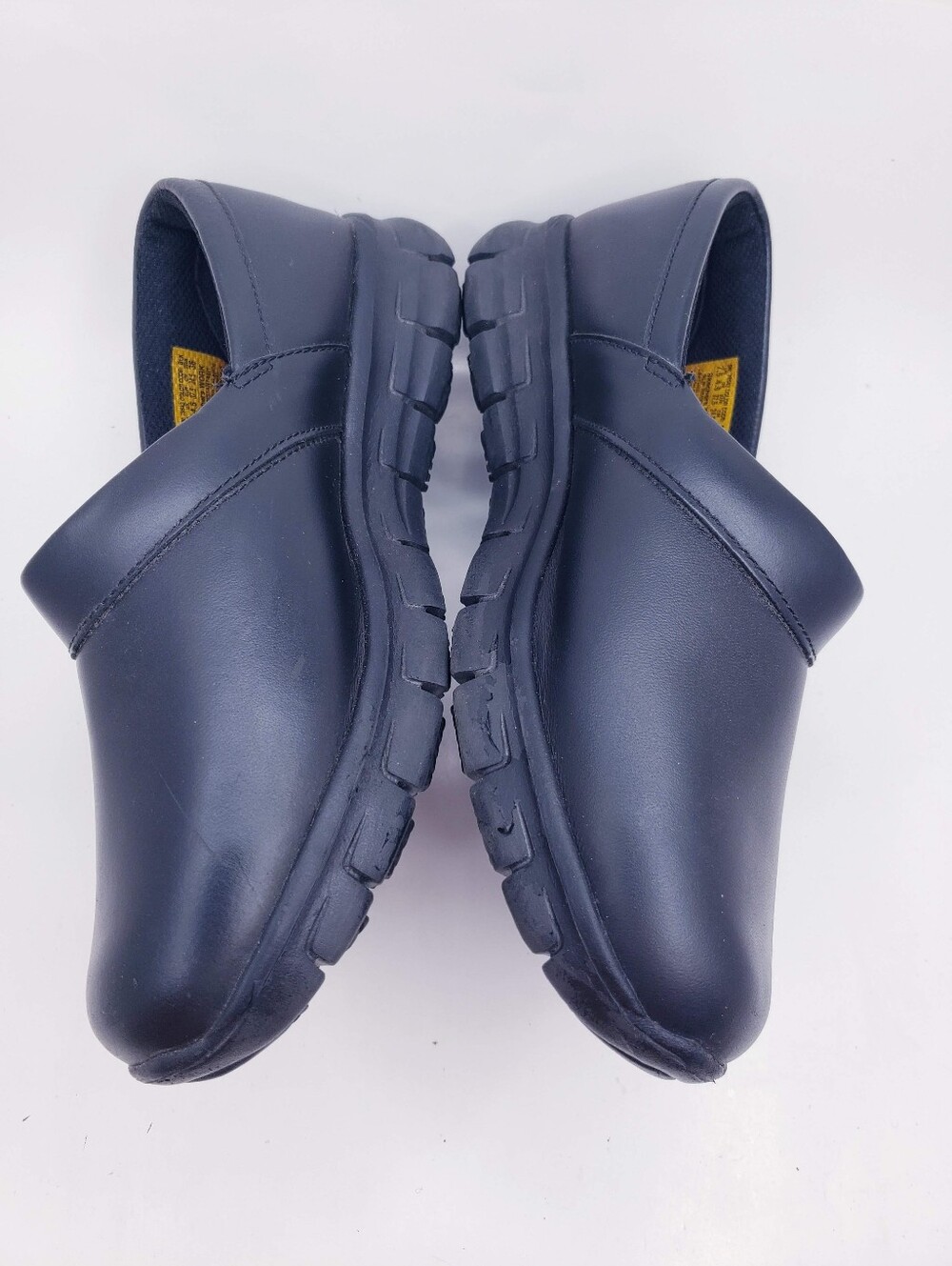 Skechers Black Leather Slip Resistant & EH Slip On Work Shoes Women's Size 7.5 - Picture 8 of 12